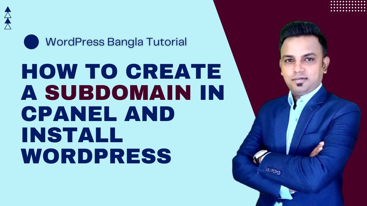 How To Create a Subdomain In cPanel And Install WordPress| WordPress Bangla Tutorial.